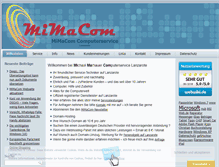Tablet Screenshot of mimacom.eu